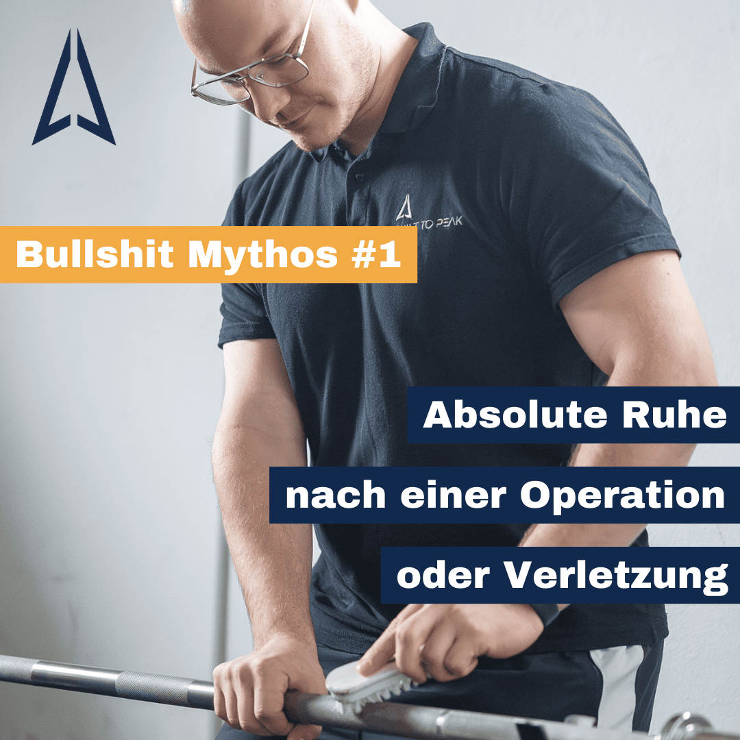 Bullshit Mythos #1 "Absolute Ruhe nach einer Operation / Verletzung"